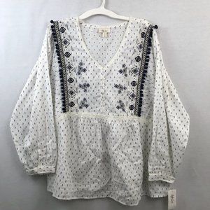 Style & Co Boho Long Sleeve Top